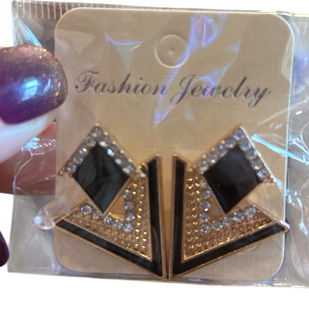Black & Gold Earrings